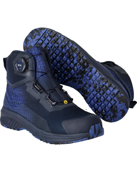 MASCOT FOOTWEAR ACCELERATE Sicherheitsstiefel - Schwarzblau/Azurblau