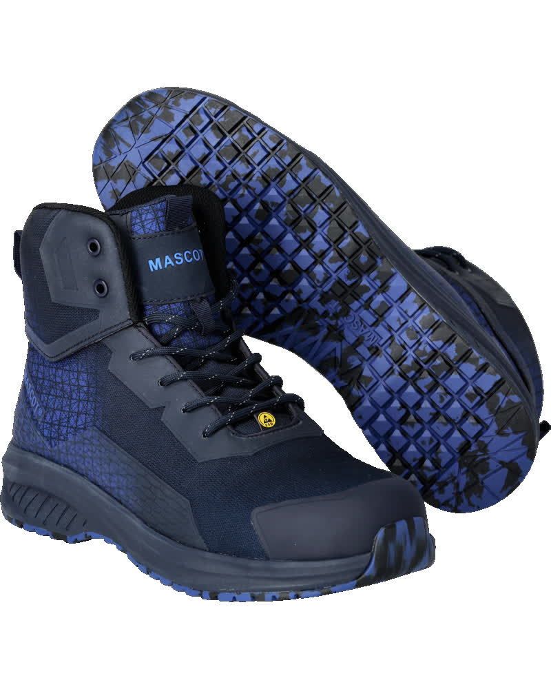 MASCOT FOOTWEAR ACCELERATE Sicherheitsstiefel - Schwarzblau/Azurblau