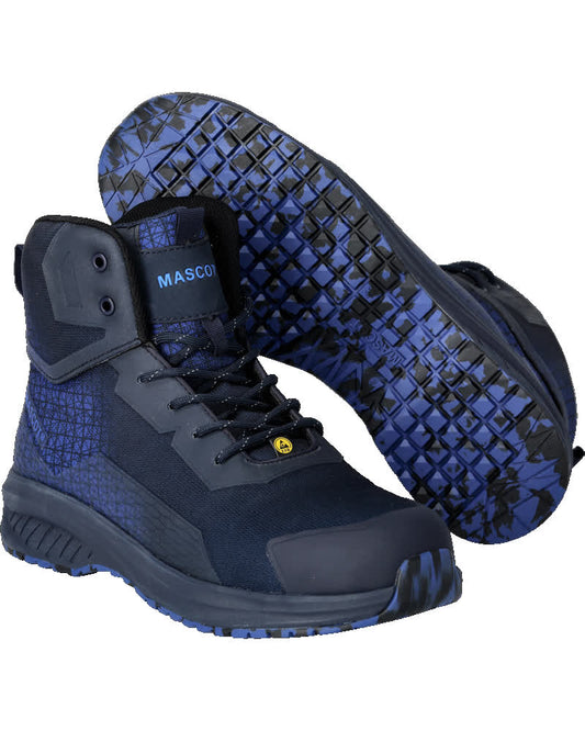 MASCOT FOOTWEAR ACCELERATE Sicherheitsstiefel - Schwarzblau/Azurblau