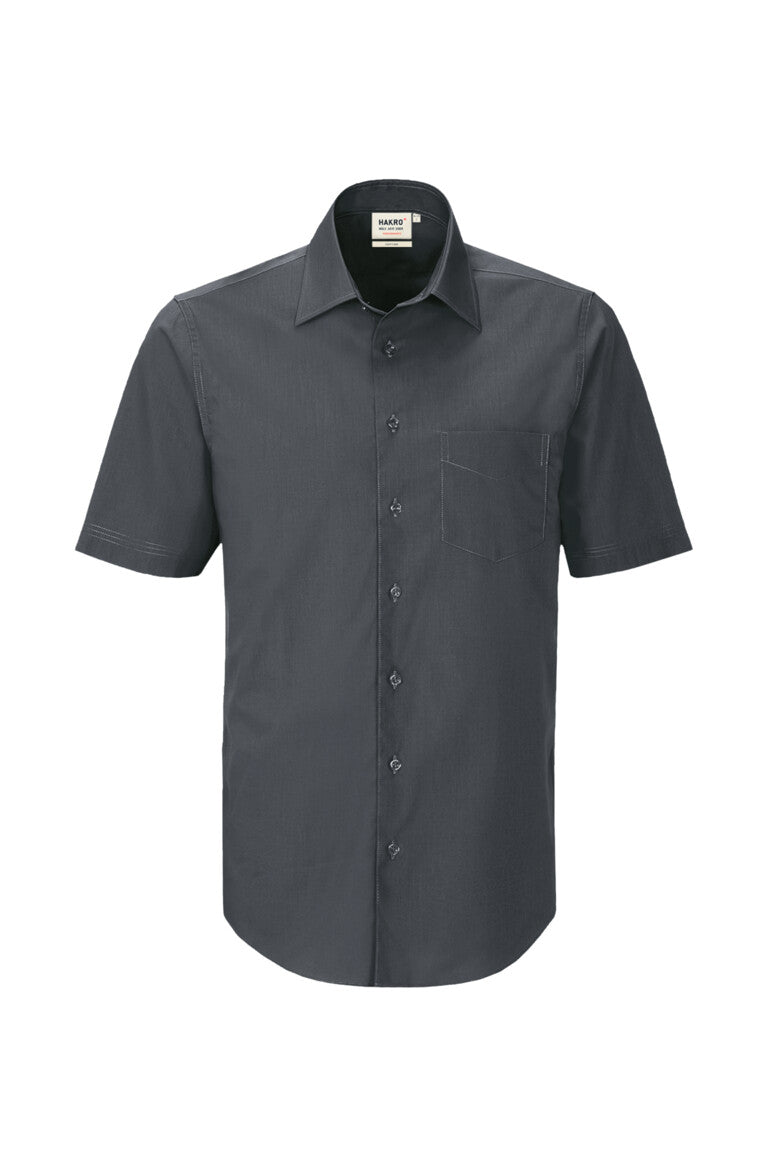 HAKRO 1/2-Arm Hemd MIKRALINAR® Comfort Unisex (0122) – Anthrazit