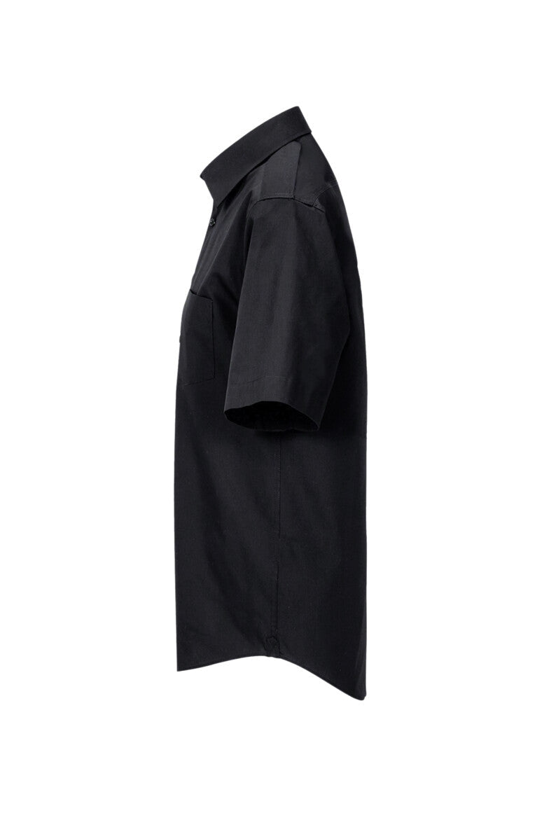 HAKRO 1/2-Arm Hemd MIKRALINAR® Comfort Unisex (0122) – Schwarz