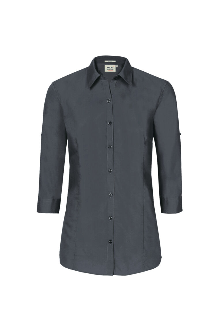 HAKRO 3/4-Arm-Vario Bluse MIKRALINAR® Unisex (0120) – Anthrazit