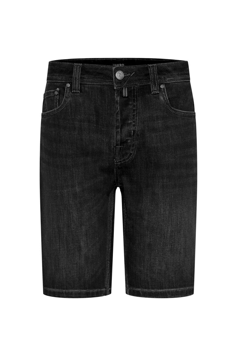 HAKRO 5-Pocket-Jeansshorts X-Stretch ECO Unisex (0733) – Schwarz