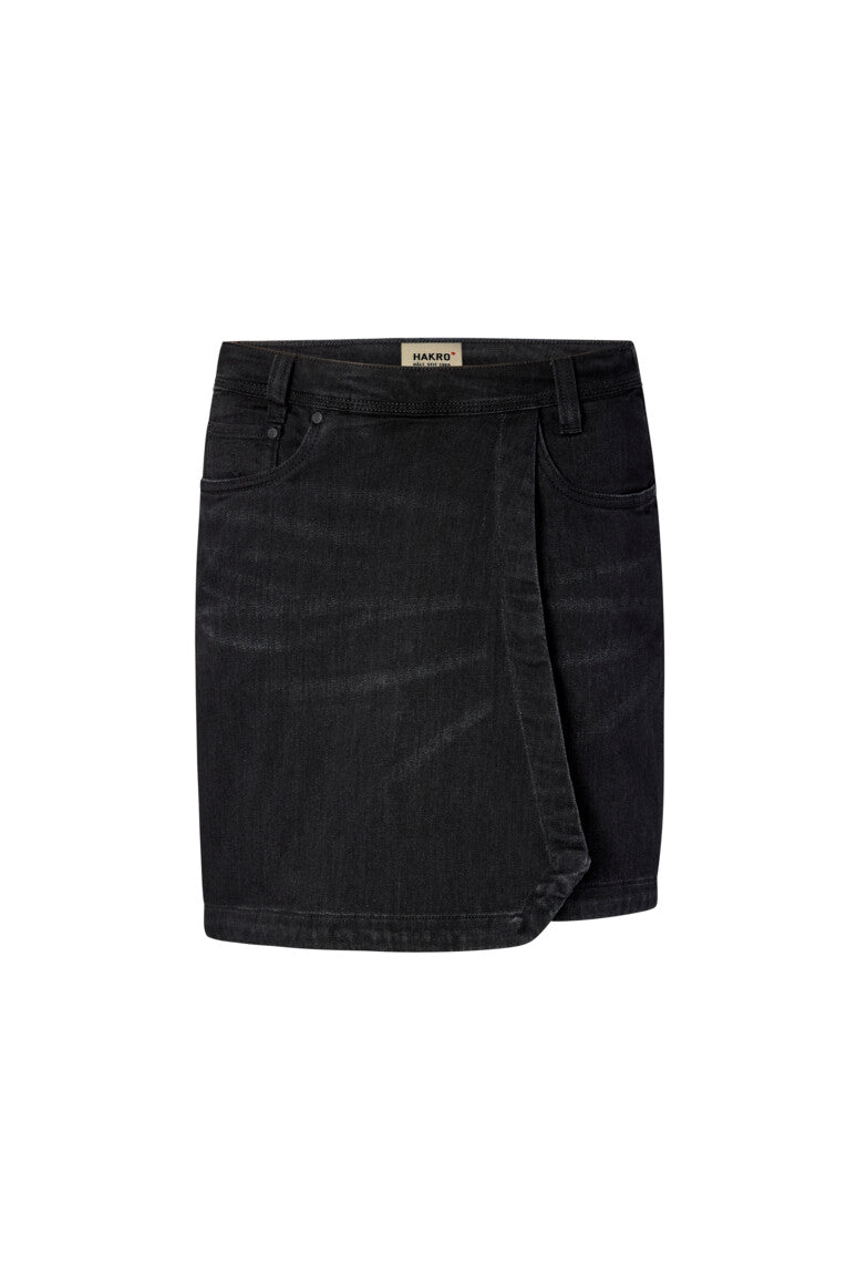 HAKRO 5-Pocket-Jeansskort X-Stretch ECO Damen (0732) – Schwarz