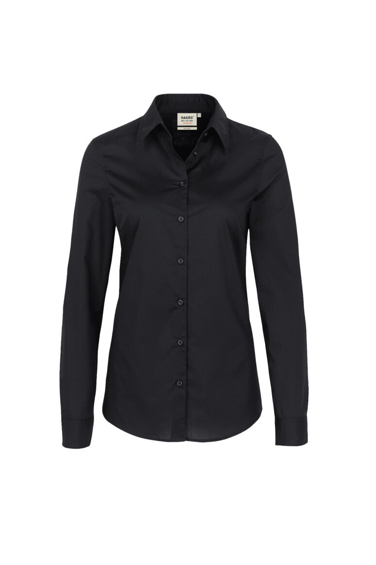 HAKRO Bluse MIKRALINAR® Unisex (0121) – Schwarz