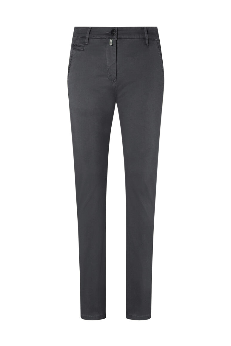 HAKRO Chinohose X-Stretch Damen (0706) – Karbongrau (064)