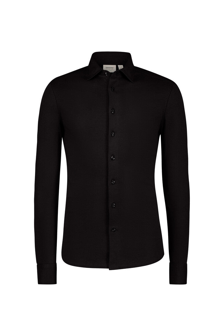HAKRO COTTON TEC® Hemd Unisex (0137) – Schwarz