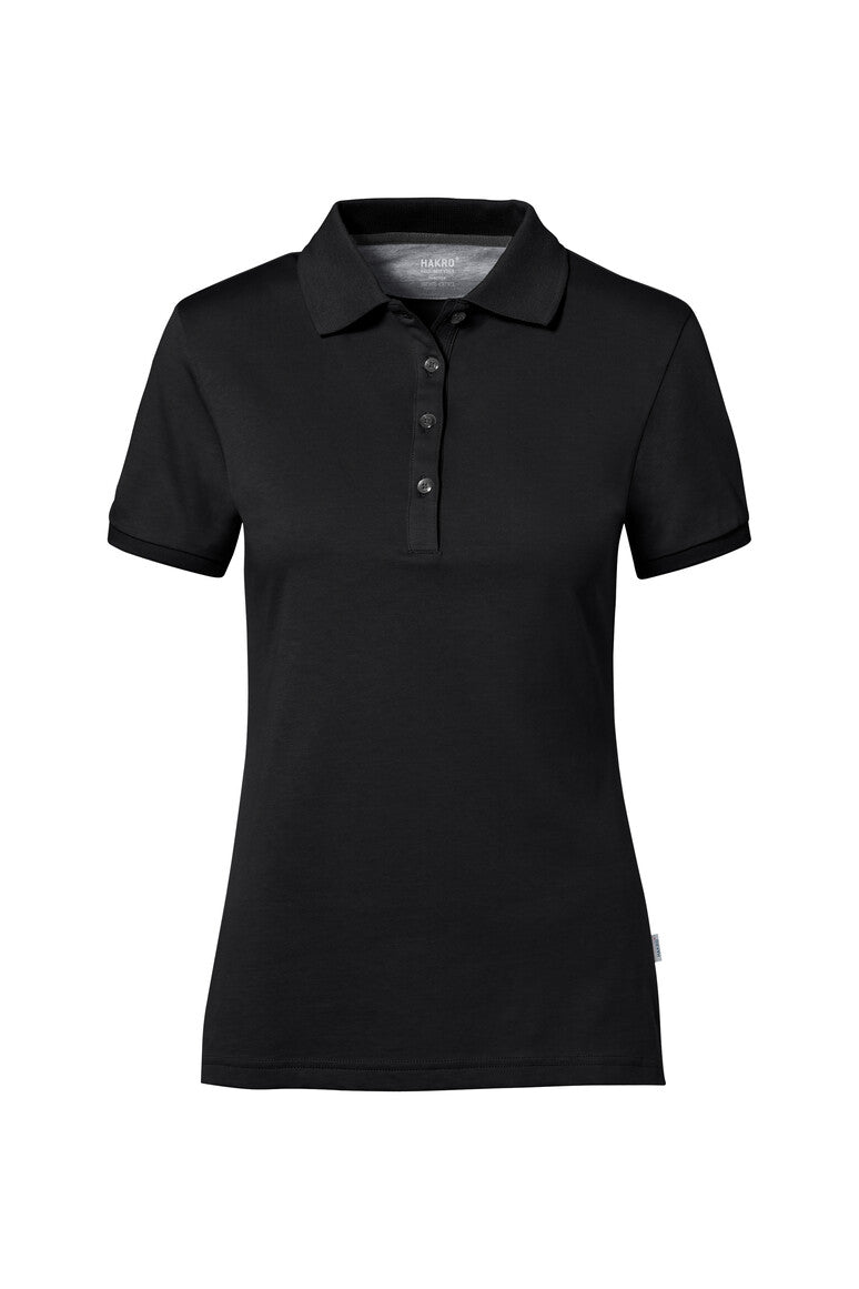 HAKRO COTTON TEC® Poloshirt Damen (0214) – Schwarz