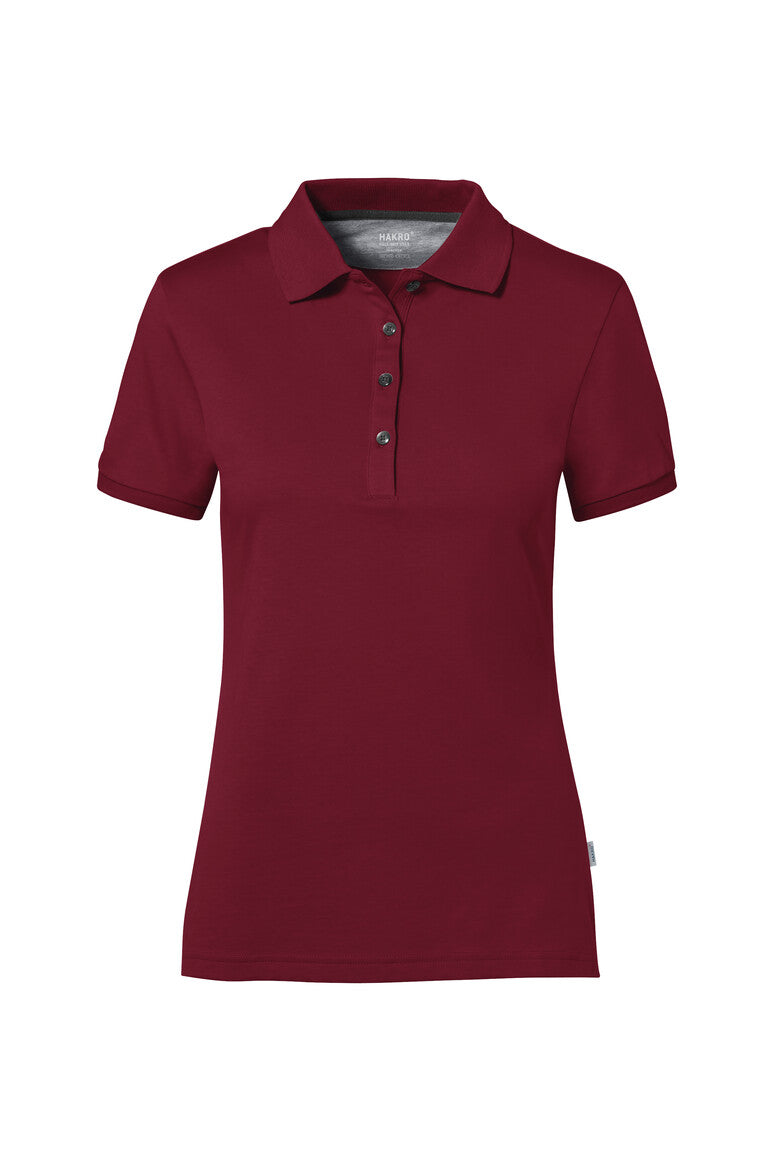 HAKRO COTTON TEC® Poloshirt Damen (0214) – Weinrot