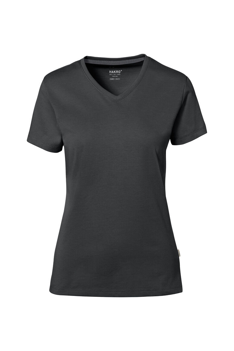 HAKRO COTTON TEC® V-Shirt Damen (0169) – Tanne