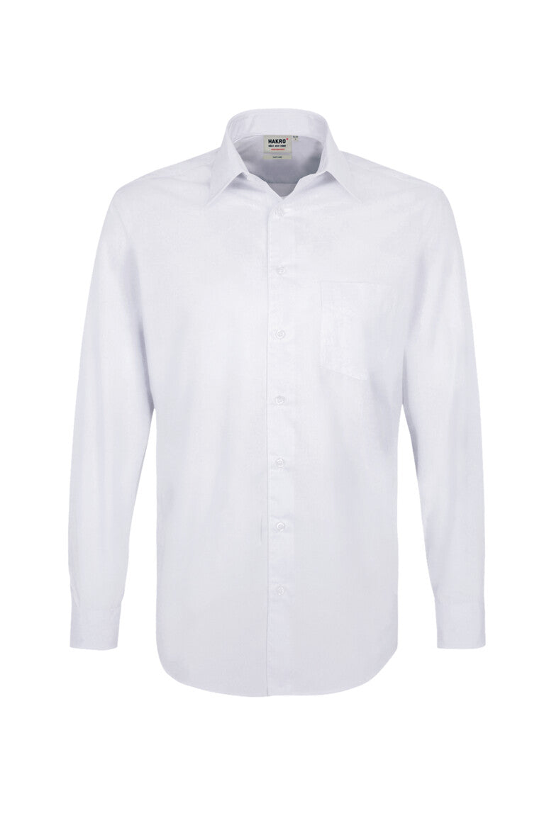 HAKRO Hemd MIKRALINAR® Comfort Unisex (0123) – Weiß