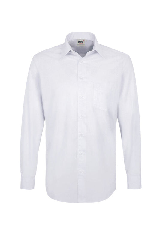 HAKRO Hemd MIKRALINAR® Comfort Unisex (0123) – Weiß
