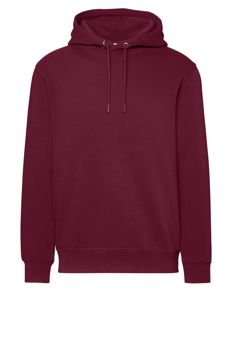 HAKRO Kapuzen-Sweatshirt Bio-Baumwolle Unisex (0560) – Weinrot