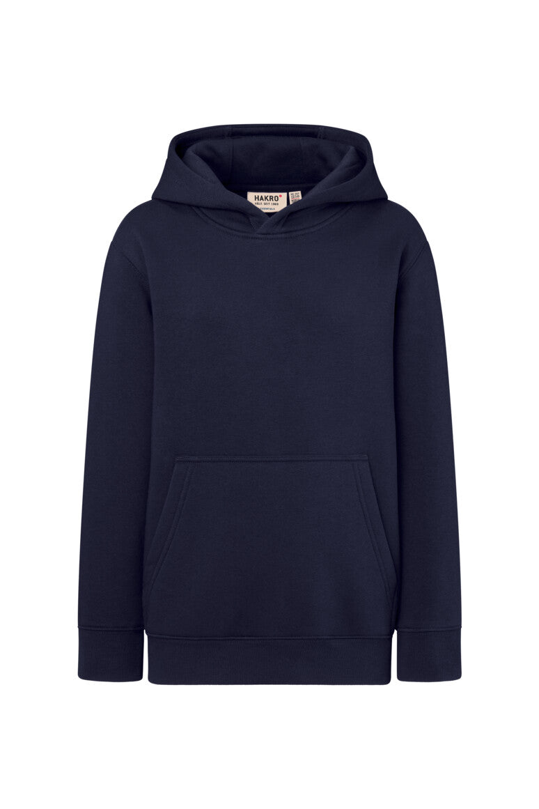 HAKRO Kinder Kapuzen-Sweatshirt Bio-Baumwolle Unisex (0562) – Tinte