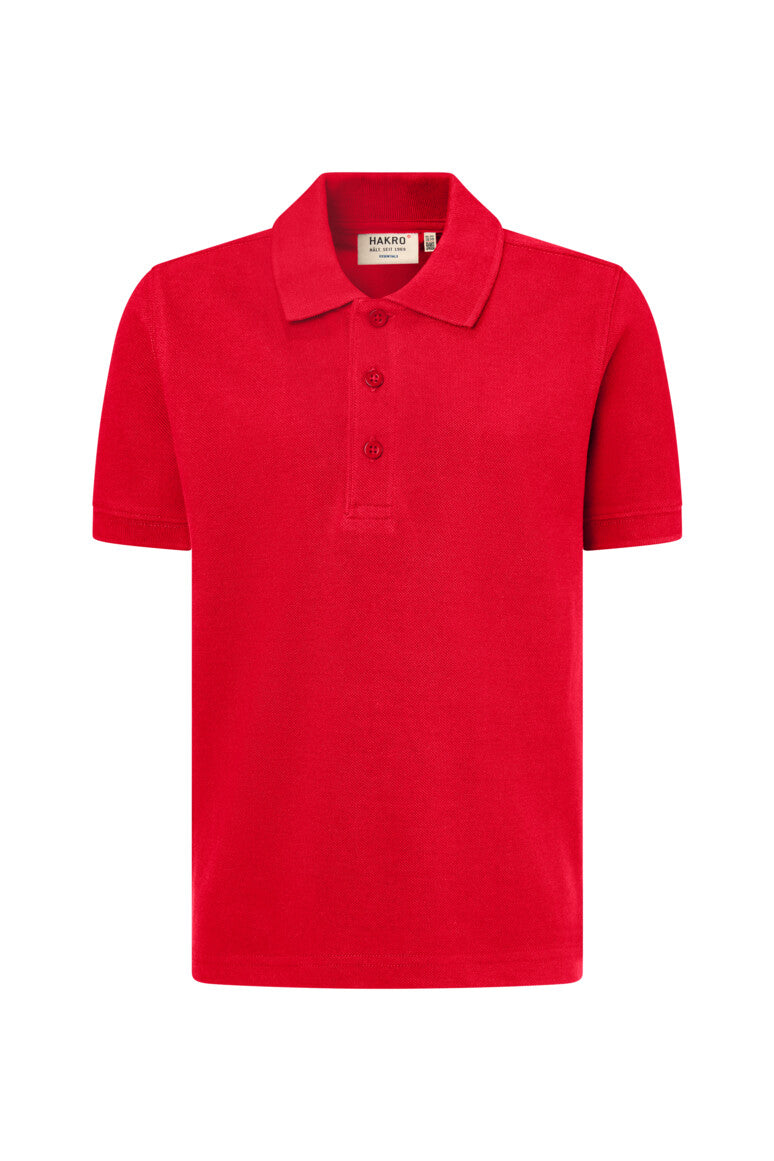 HAKRO Kinder Poloshirt Bio-Baumwolle Unisex (0545) – Weiß (002)