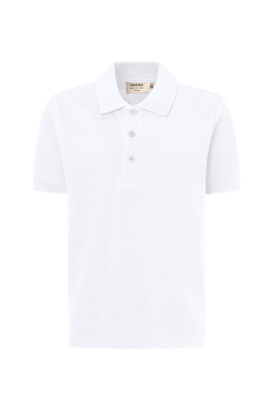 HAKRO Kinder Poloshirt Bio-Baumwolle Unisex (0545) – Weiß