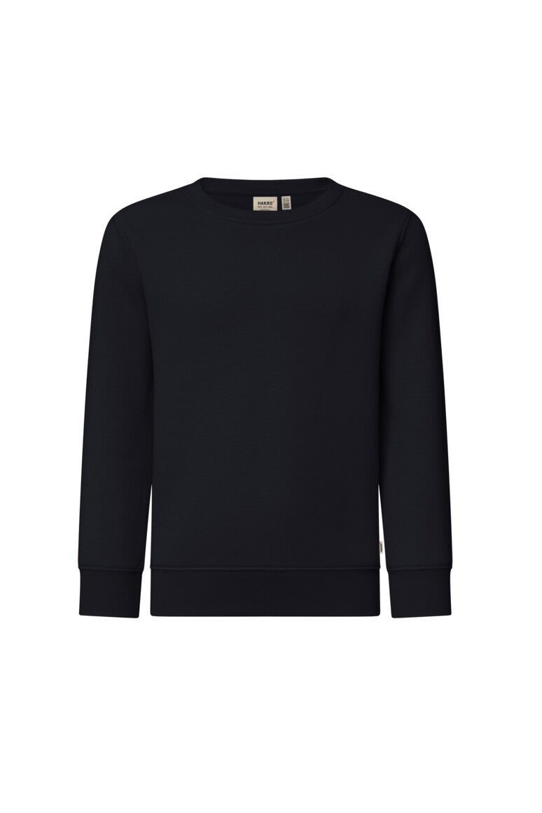 HAKRO Kinder Sweatshirt Bio-Baumwolle Unisex (0541) – Schwarz