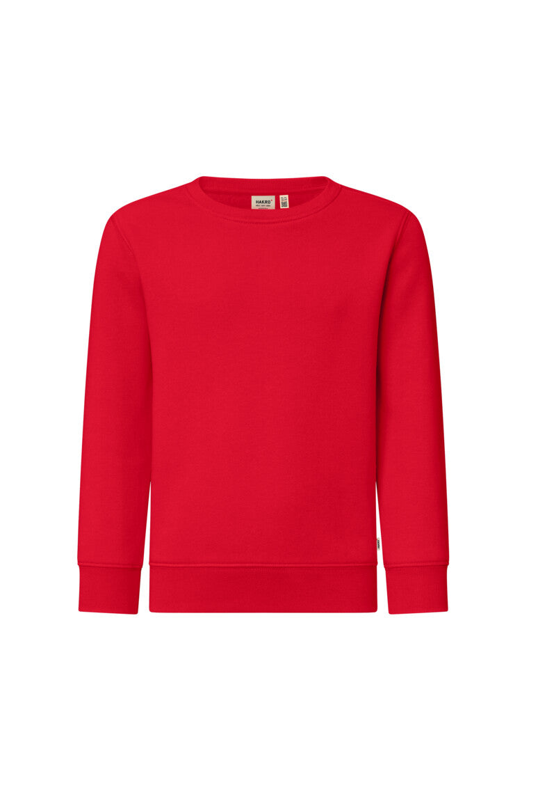 HAKRO Kinder Sweatshirt Bio-Baumwolle Unisex (0541) – Weiß (002)