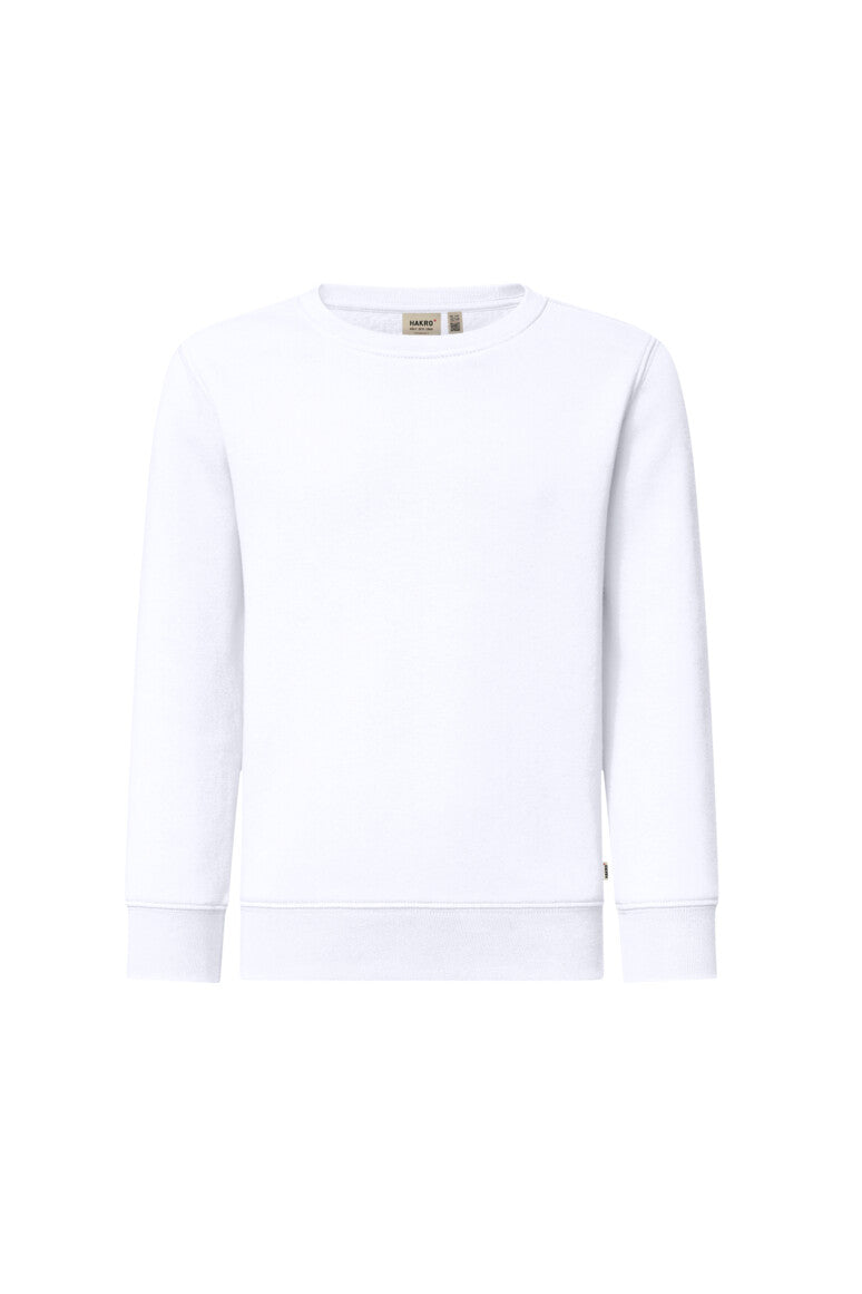 HAKRO Kinder Sweatshirt Bio-Baumwolle Unisex (0541) – Weiß