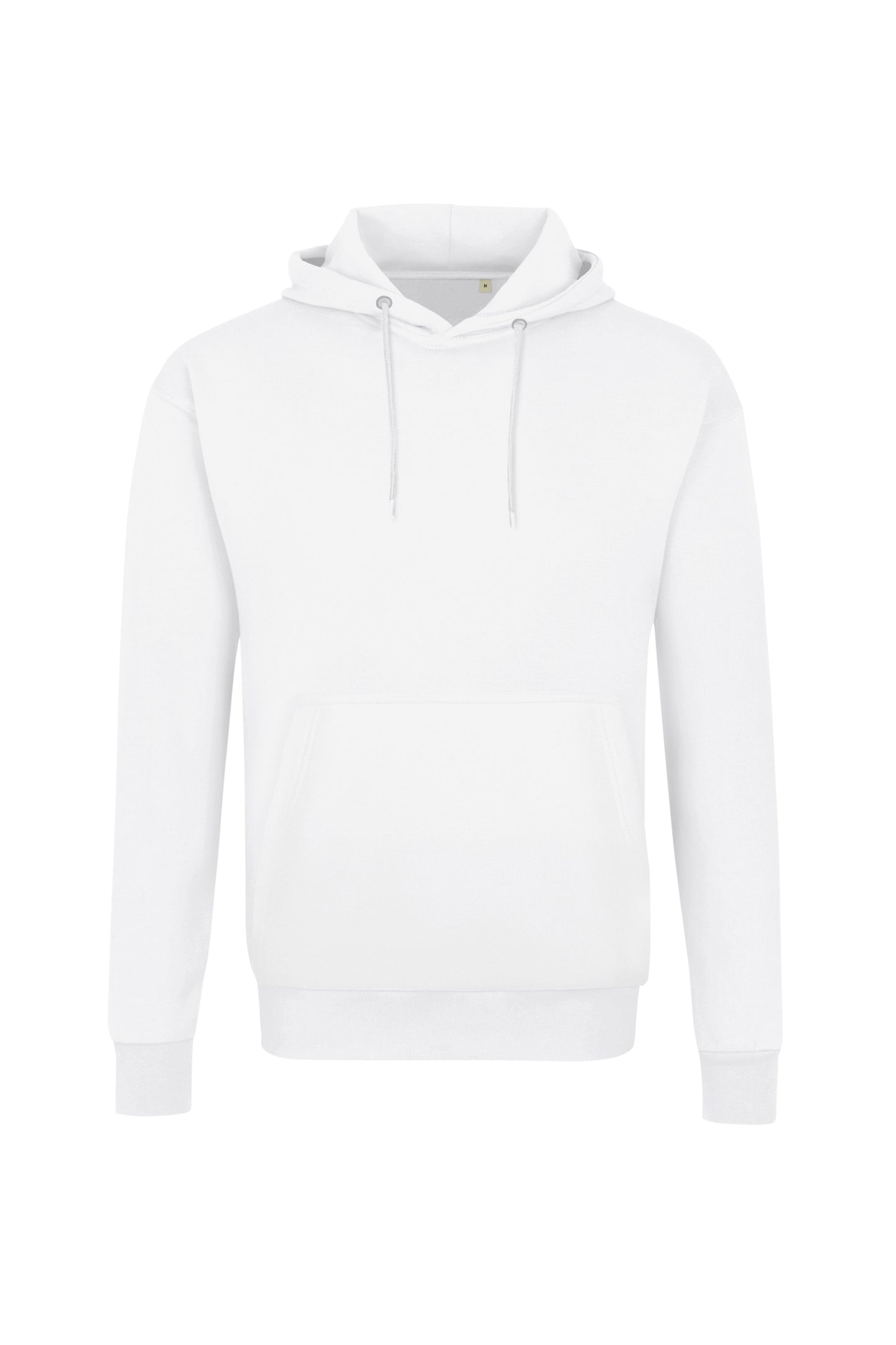 HAKRO Label-Free Kapuzen-Sweat Heavy MIKRALINAR® ECO Unisex (0568) – Weiß