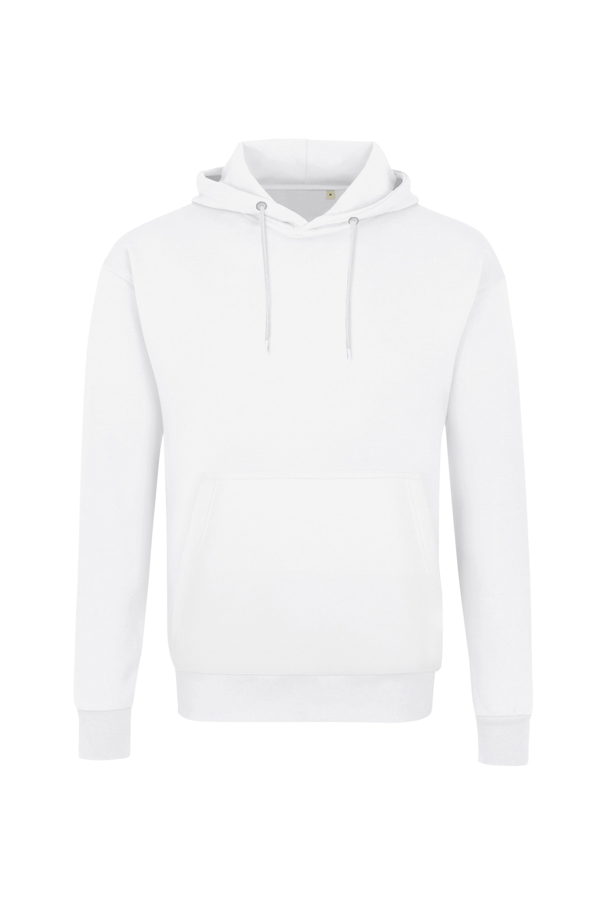 HAKRO Label-Free Kapuzen-Sweat Heavy MIKRALINAR® ECO Unisex (0568) – Weiß