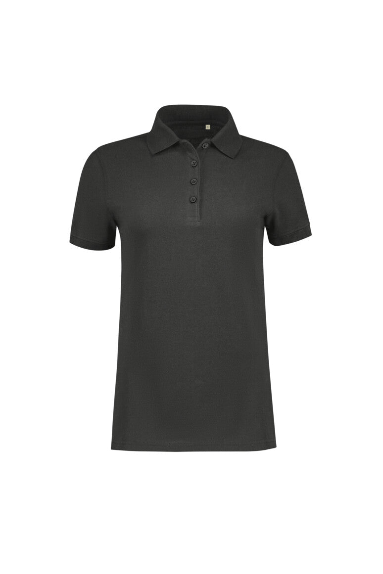 HAKRO Label-Free Poloshirt Heavy MIKRALINAR® ECO Damen (0303) – Karbongrau