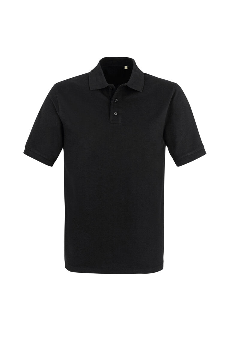 HAKRO Label-Free Poloshirt Heavy MIKRALINAR® ECO Unisex (0503) – Schwarz
