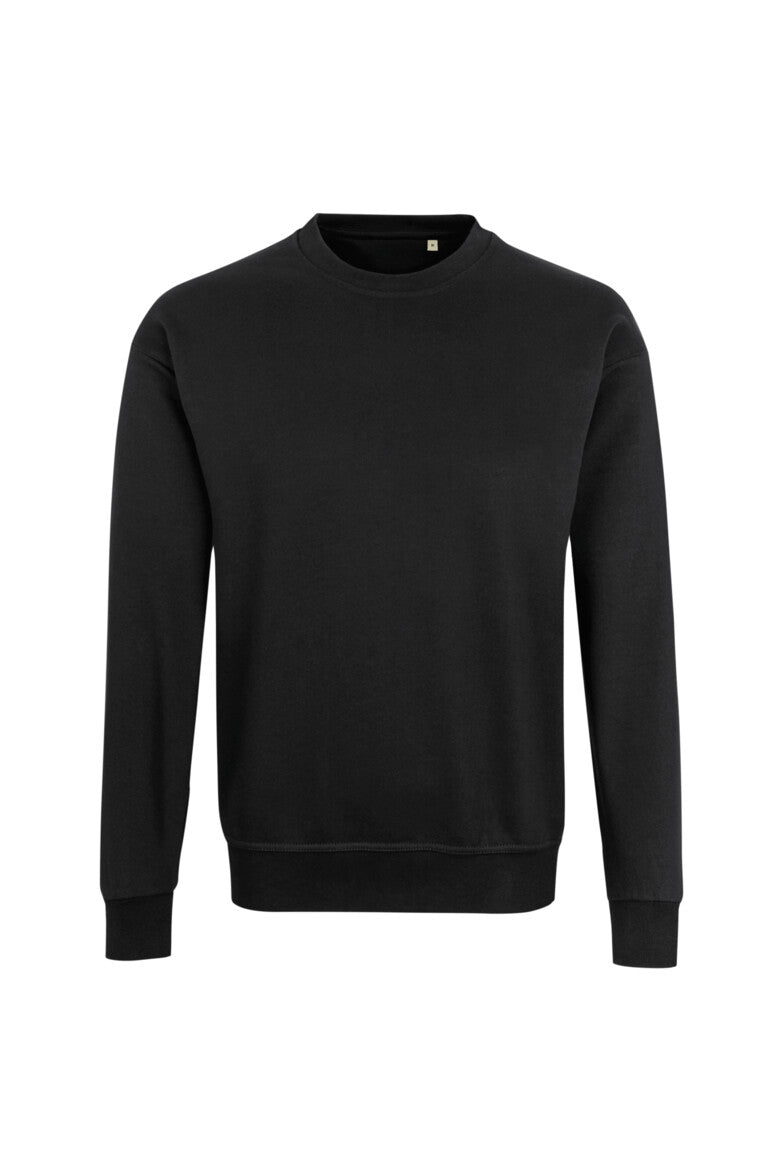 HAKRO Label-Free Sweatshirt Heavy MIKRALINAR® ECO Unisex (0567) – Schwarz