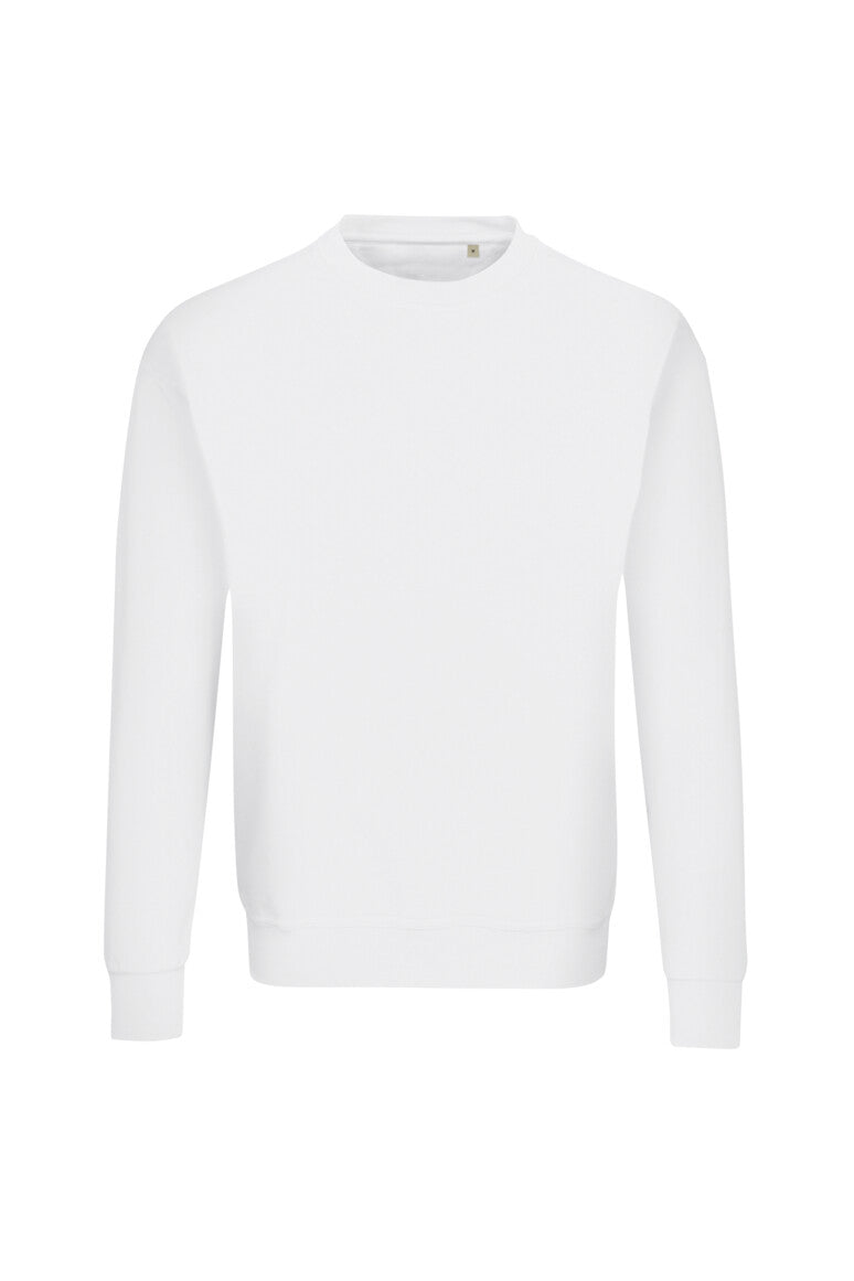 HAKRO Label-Free Sweatshirt Heavy MIKRALINAR® ECO Unisex (0567) – Weiß