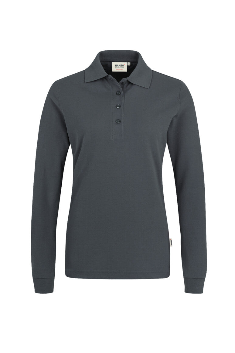 HAKRO Longsleeve-Poloshirt MIKRALINAR® Damen (0215) – Anthrazit