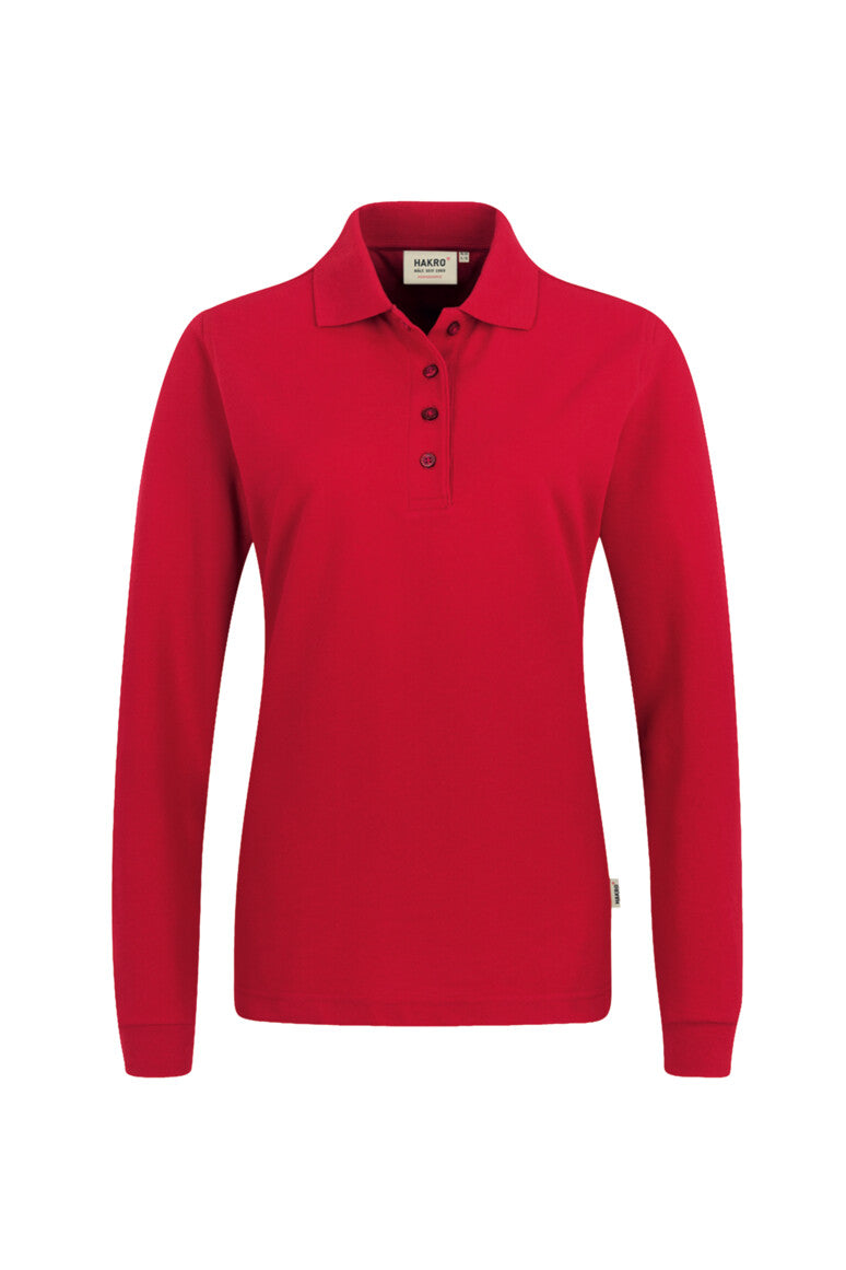 HAKRO Longsleeve-Poloshirt MIKRALINAR® Damen (0215) – Rot