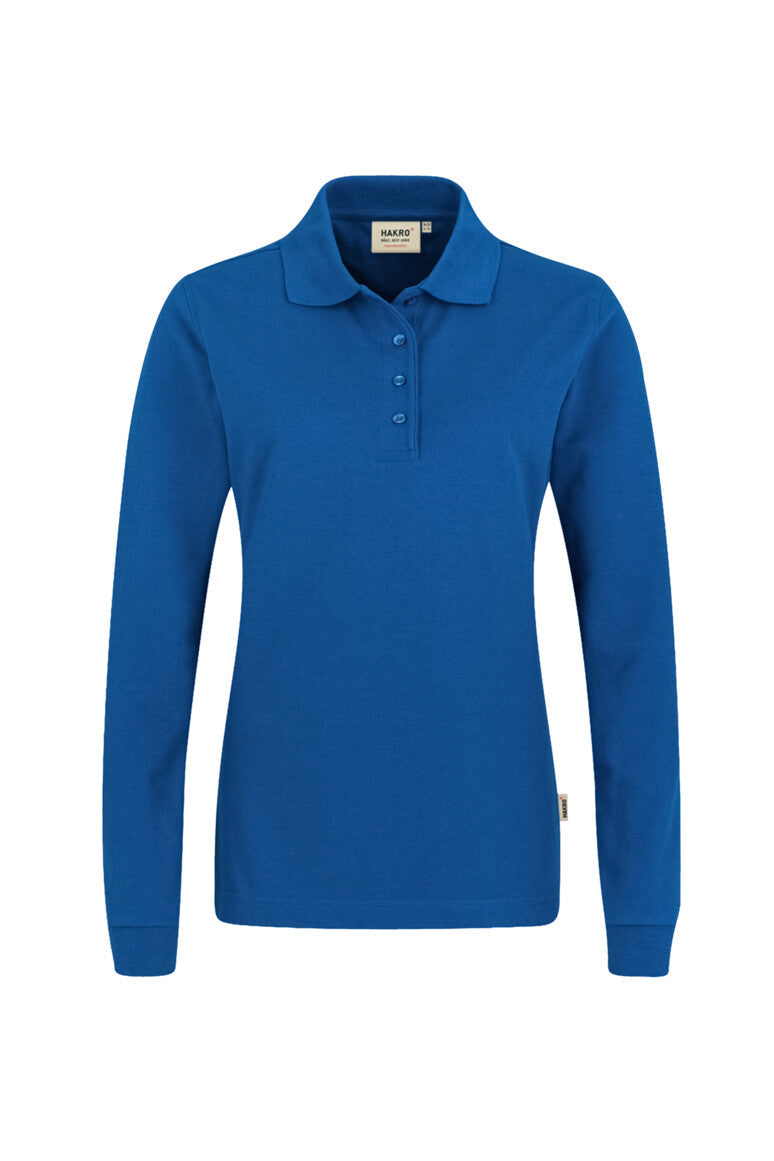 HAKRO Longsleeve-Poloshirt MIKRALINAR® Damen (0215) – Royalblau