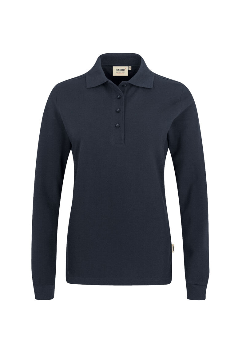 HAKRO Longsleeve-Poloshirt MIKRALINAR® Damen (0215) – Tinte