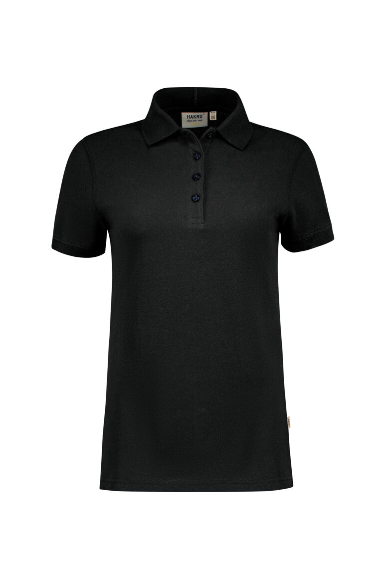 HAKRO Poloshirt Bio-Baumwolle Damen (0301) – Schwarz