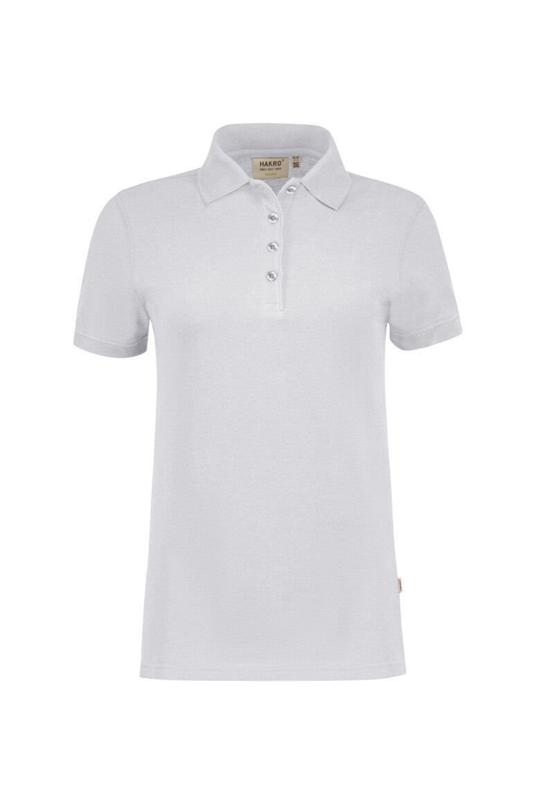 HAKRO Poloshirt Bio-Baumwolle Damen (0301) – Weiß