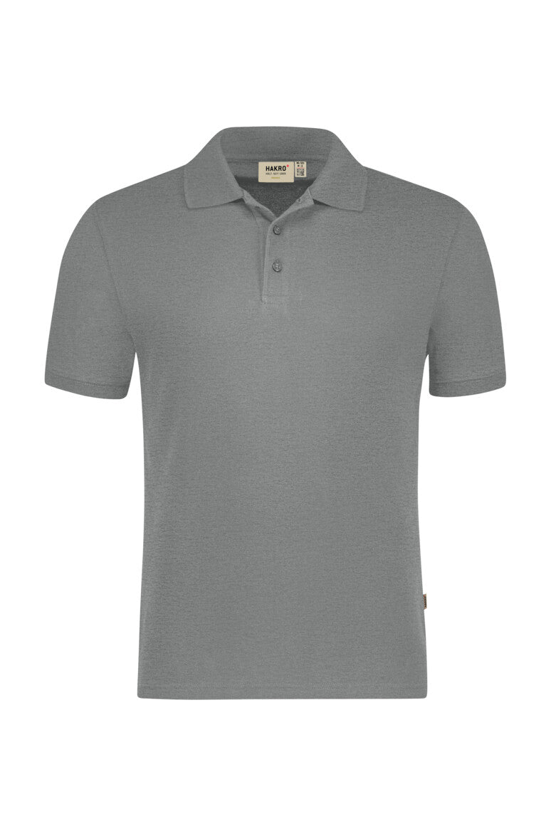 HAKRO Poloshirt Bio-Baumwolle Unisex (0501) – Grau Meliert