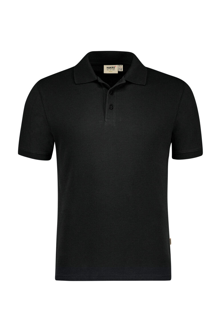 HAKRO Poloshirt Bio-Baumwolle Unisex (0501) – Schwarz