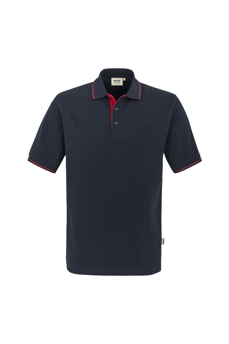 HAKRO Poloshirt Casual Unisex (0803) – Tinte/Rot