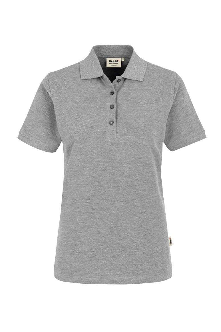 HAKRO Poloshirt Classic Damen (0110) – Grau Meliert