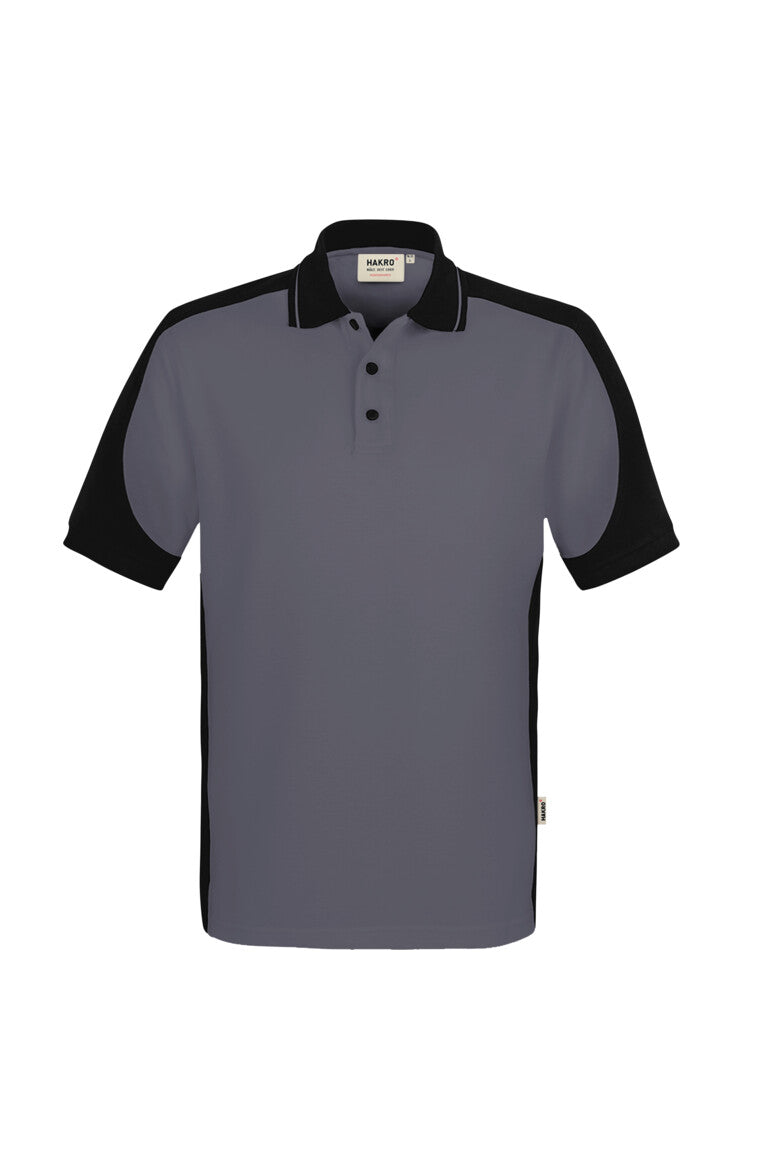HAKRO Poloshirt Contrast MIKRALINAR® ECO Unisex (0539) – Anthrazit