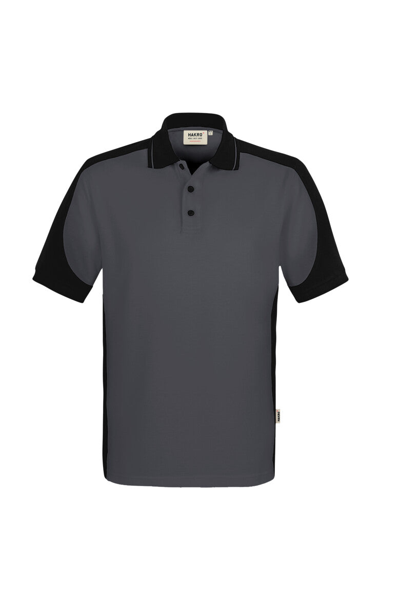 HAKRO Poloshirt Contrast MIKRALINAR® ECO Unisex (0539) – Karbongrau