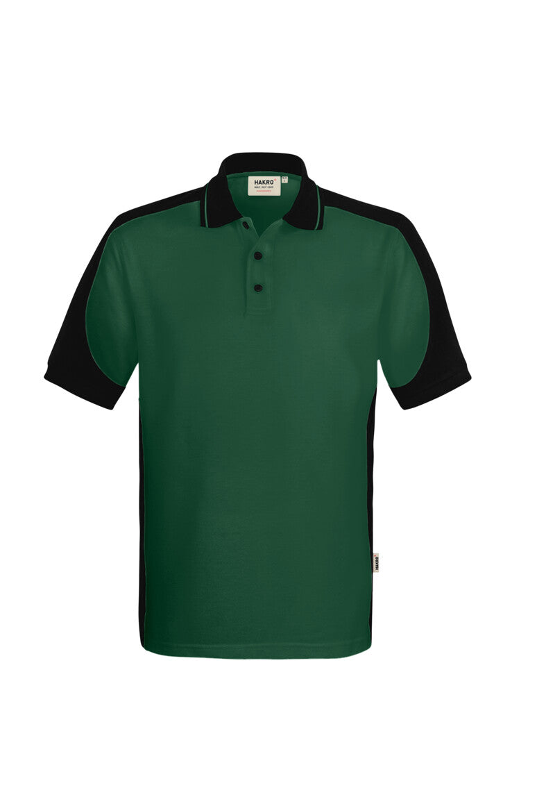 HAKRO Poloshirt Contrast MIKRALINAR® ECO Unisex (0539) – Tanne