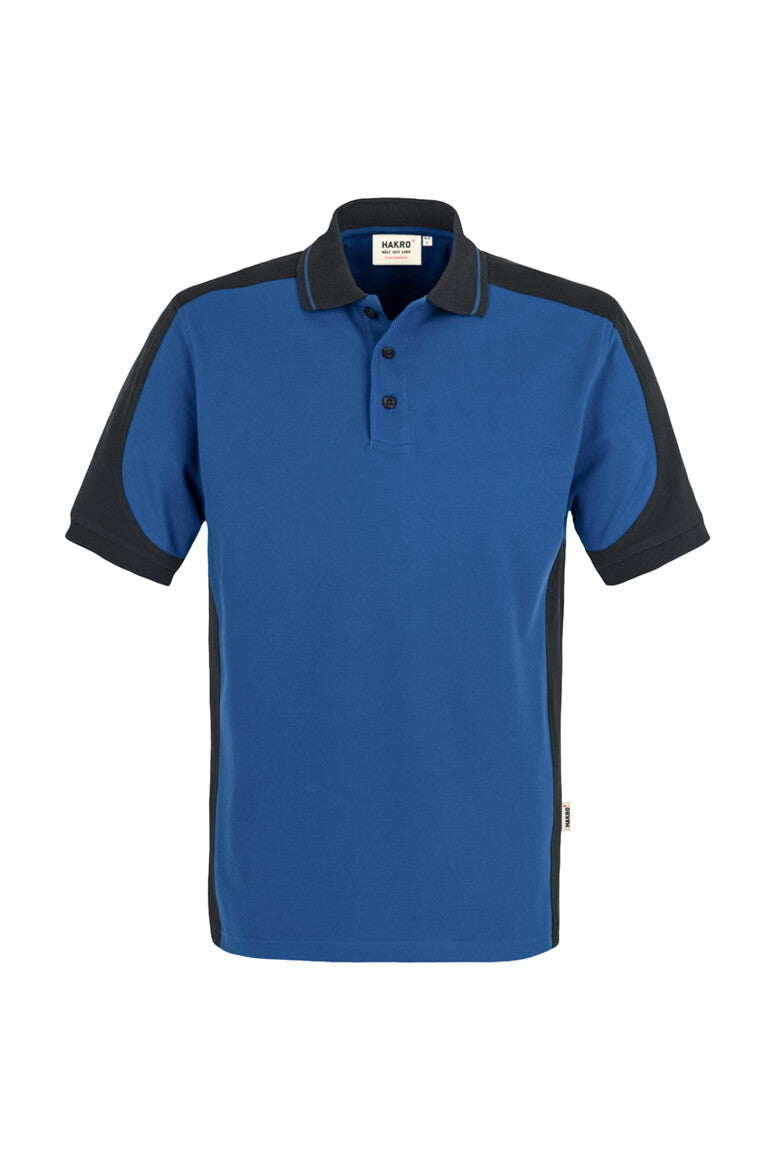 HAKRO Poloshirt Contrast MIKRALINAR® Unisex (0839) – Royalblau