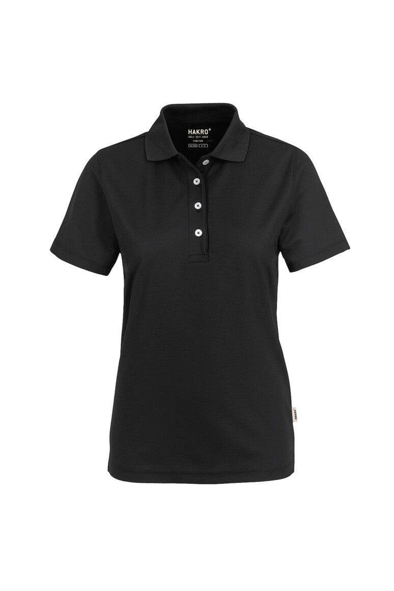 HAKRO Poloshirt COOLMAX® ECO Damen (0206) – Schwarz