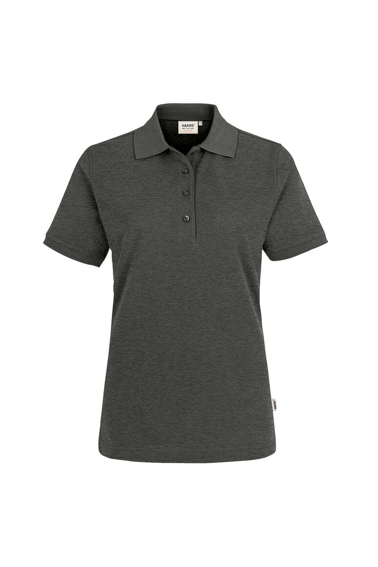 HAKRO Poloshirt MIKRALINAR® Damen (0216) – Anthrazit Meliert