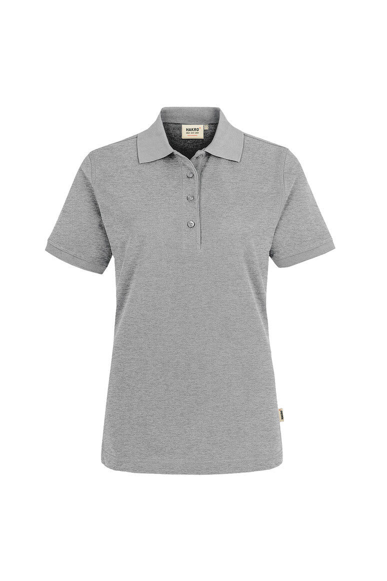 HAKRO Poloshirt MIKRALINAR® Damen (0216) – Grau Meliert