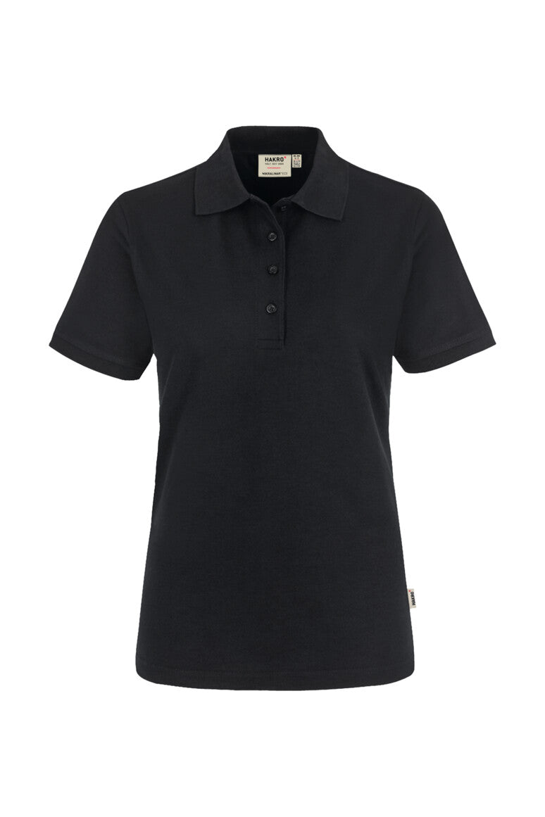 HAKRO Poloshirt MIKRALINAR® ECO Damen (0369) – Schwarz