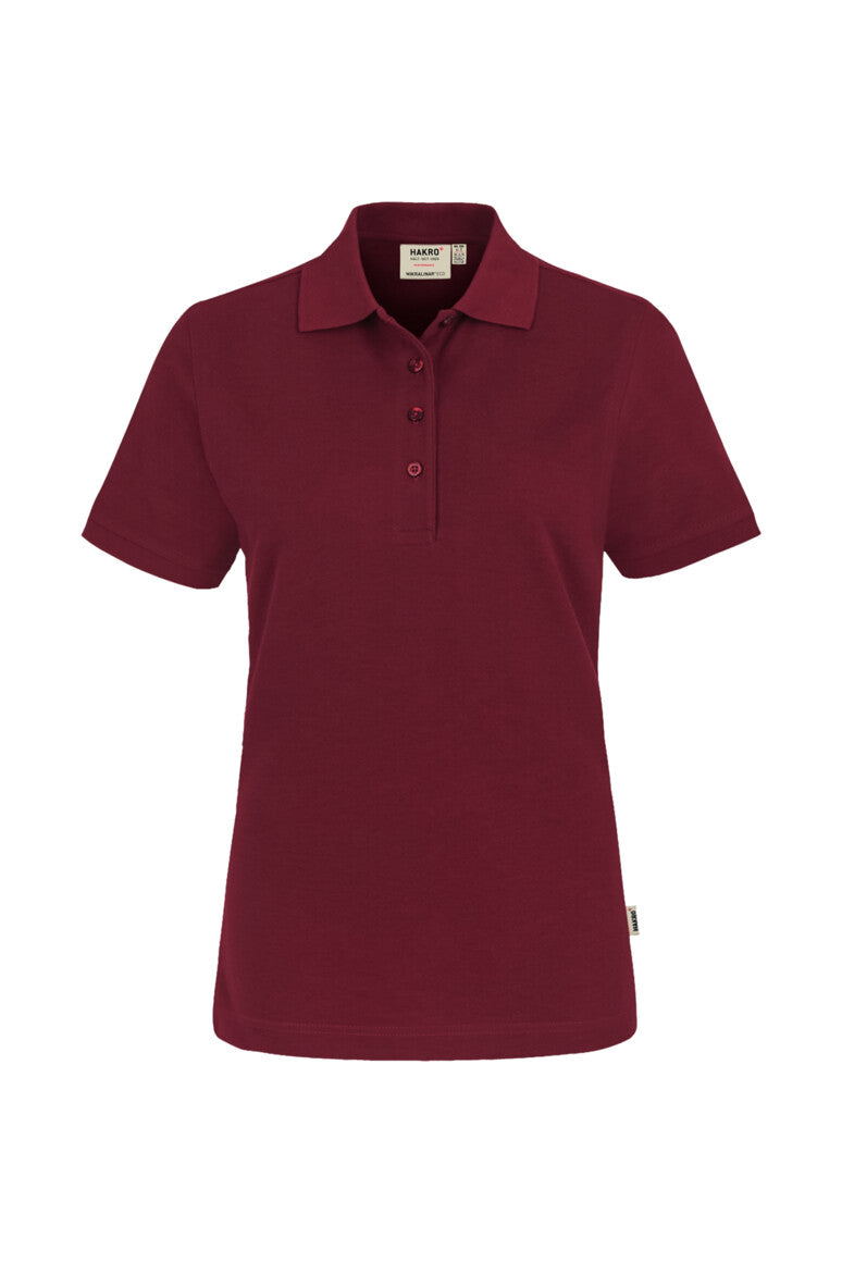 HAKRO Poloshirt MIKRALINAR® ECO Damen (0369) – Weinrot