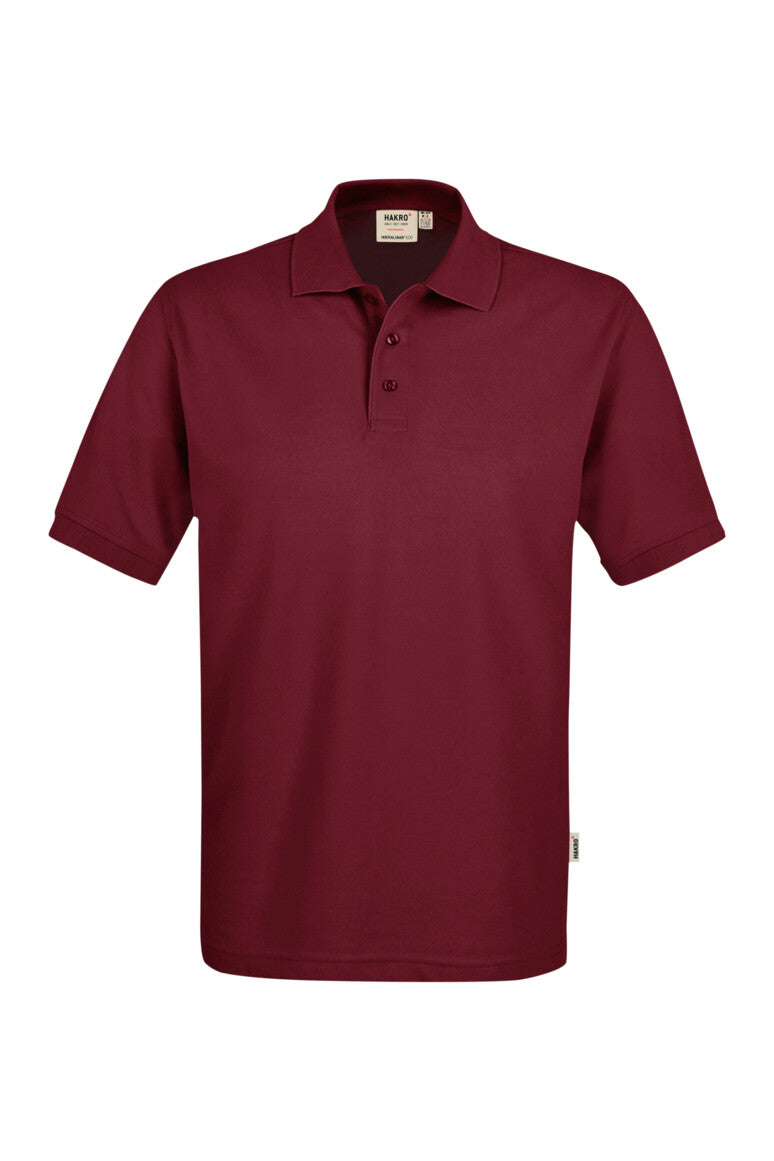 HAKRO Poloshirt MIKRALINAR® ECO Unisex (0569) – Weinrot
