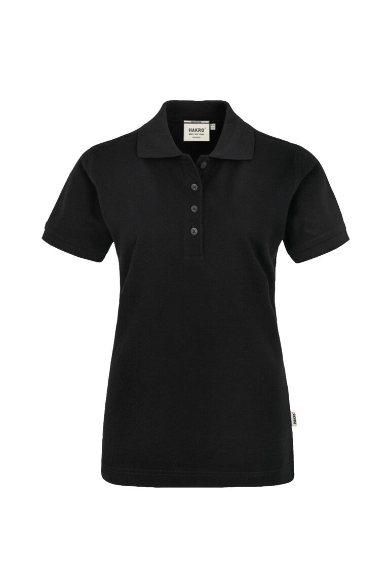 HAKRO Poloshirt Pima-Baumwolle Damen (0201) – Schwarz